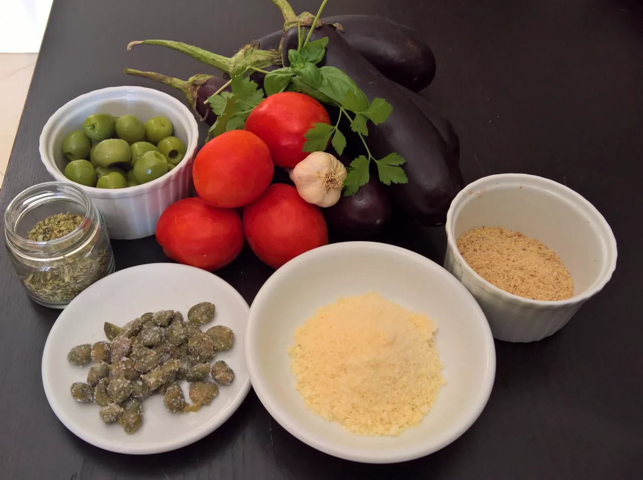 Melanzane ripiene dolce metà